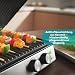 ARIVA Elektro Kontaktgrill 2000W mit Keramikbeschichtung – 2-in-1 Tischgrill 180° aufklappbar, Panini Maker mit Timer & Temperaturregler, Fettauffangschale, Antihaftbeschichtet, Silber