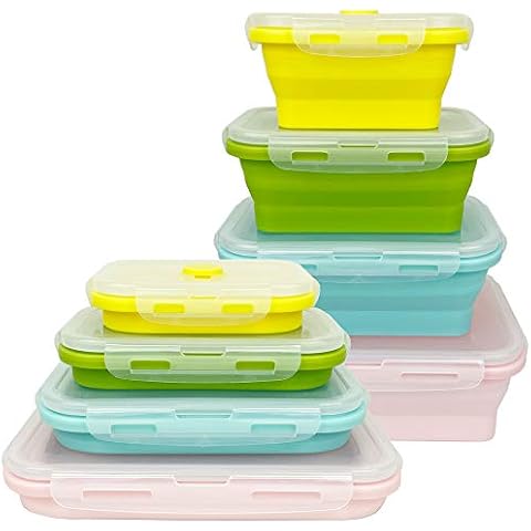 Ewrap Collapsible Silicone Food Storage Containers Cover