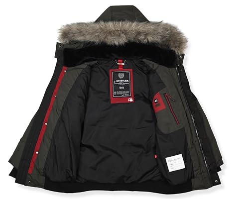 Milano Boys Bomber Jacket Waterproof Puffer Coat with Removable Hood and Faux Fur Trim Sizes 4-202