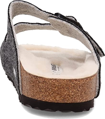 Birkenstock Men's, Arizona Wool Sandal - Regular Width Anthracite 45 M, 124