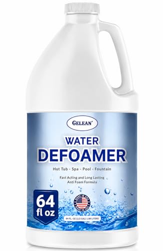 Hot Tub Defoamer - Pool, Fountain, Spa Anti Foam Defoamer -1/2 Gallon (64 oz.)- Eco Friendly & Safe Water Anti Foam - Quickly Removes & Prevents Foam - Silicone Emulsion HotTub Chemicals Made in USA,