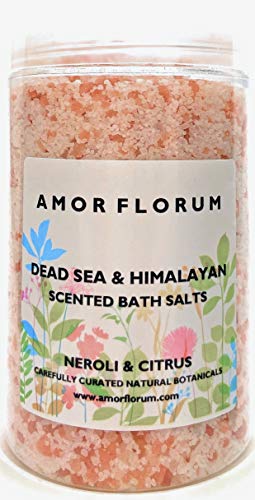 Sal molhado de HIMALAYA e sal de mar morto para banho - NEROLI - 400 g - de amor FLORUM - Infundido com óleos terapêuticos requintados, para trazer uma sensação de bem-estar, clareza e calma.