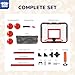 TOY Life Arcade Basketball Game Set Height Adjustable Easy Set Up with 4 Balls and Hoop Game for Kids 3 to 12 Years Old Indoor Outdoor Sport Play, Air Pump Included, Toys for Boys 5-7 Competition