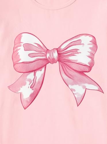 Image of Girls' Graphic Tees Summer Cute Tops Casual Short Sleeve Crew Neck T Shirts