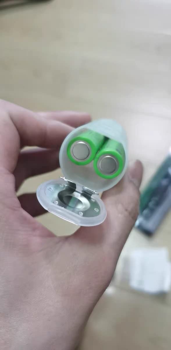 Adaptateur Piles AA Vers D - 1 Boîtier En Plastique Blanc, Convertit 1 Pile AA En Pile D
