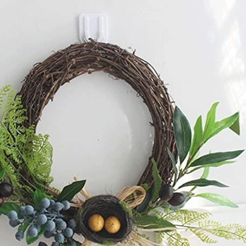 Plante olive branche feuille oiseau nid décoration rotin suspendu - 6