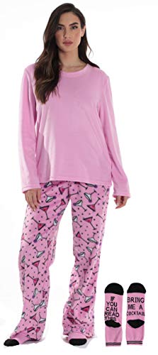 Just Love Womens Microfleece Pajama Pants Set with Socks 6734-10437-M