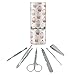 Classy Cupcakes Dessert Pattern Stainless Steel Manicure Pedicure Grooming Beauty Care Travel Kit