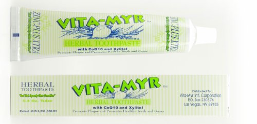 Vita-Myr Zinc+ Toothpaste, No Sugar, No Fluoride, Gluten Free, SLS Free No Alcohol, No Saccharin No Artificial Sweetener/Color ,Made in USA.5.4 Ounce Pack of 6 image 4