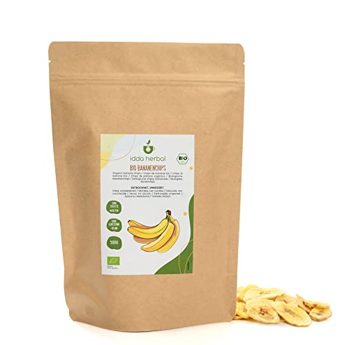 Chips di banana biologica non zuccherata (500g)