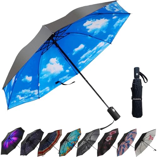 LLanxiry Compact Travel Umbrella, 44