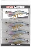 LIVE TARGET Rigged Shrimp, 4', White Shrimp