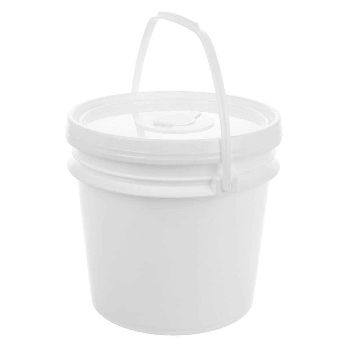 Toyvian Wipe Container for Diapering 5l Plastic Bucket with Lid Refillable Wet Tissue Dispenser Portable Car Wipes Storage Holder for Travel and Bathroom Use