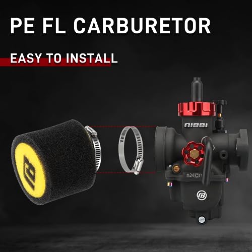 Image of NIBBI PE24 Carburetor Kit, 24mm Carburetor Kit with Carb Jets - Fit for 140cc 150cc Dirt Bike Pit Bike Apollo TaoTao Lifan Kayo SSR