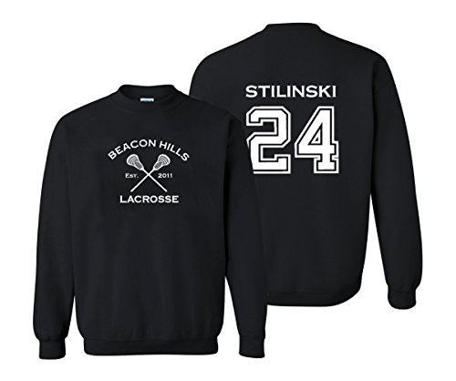 Studio 9Thirty3 Adult Stilinski 24 Beacon Hills Lacrosse 2-Sided Crew Neck Pullover