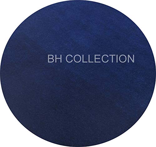 Image of Classical Look Plain Handmade Round Carpet with Super Soft & Pure Woolen Carpet for Your BEDROOMS & Living Room with 1 INCH Pile Height 3 X 3 FEET (90x90 cm)