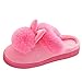 koperras Hausschuhe Damen Baumwollpantoffeln Schweiß Wicking-Warm und Weich|für Frauen Indoor Outdoor-Hausschuhe Freizeitschuhe Flip Flop Schwarz, Grau, Rosa, Rot