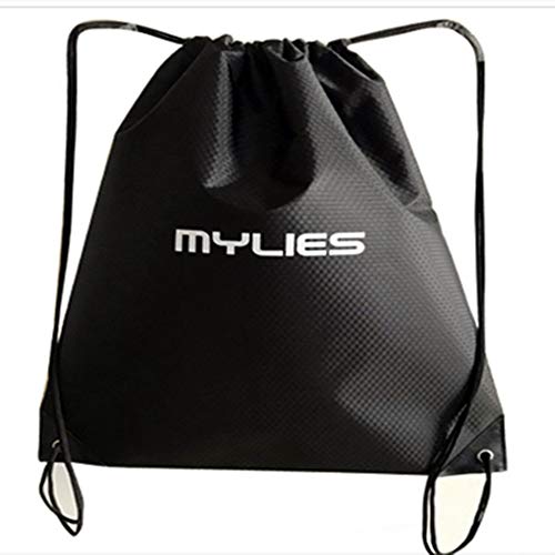 MYLIES Mochila Cuerda: Unisex Negro para Deporte Gimnasio Yoga Nadar Impermeable de Cuerdas