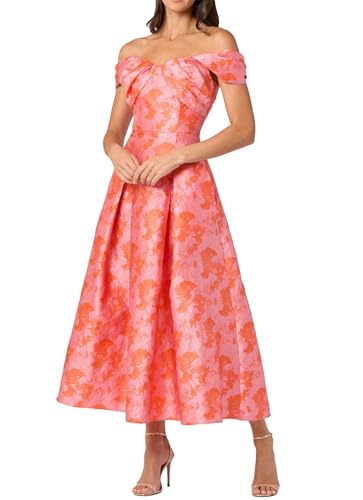 Image of Shoshanna Women's Midnight Amelia Jacquard Tropez Dress