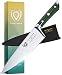 Dalstrong Chef Knife - 8 Inch - Gladiator Series - Forged High Carbon German Steel - Razor Sharp Kitchen Knife - Full Tang - Army Green ABS Handle - Sheath Included - NSF Certified