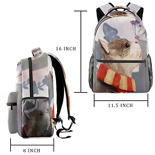 Sac à dos papillon grand format avec double manchon bouteille