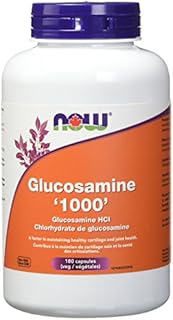 NOW Glucosamine Hcl Veg Capsules, 1000mg, 180 Count