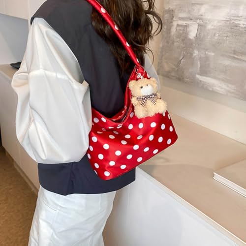 Lightweight Shoulder Bag Oxford Cloth Underarm With Unique Pattern Armpit Purse Casual Handbag For4