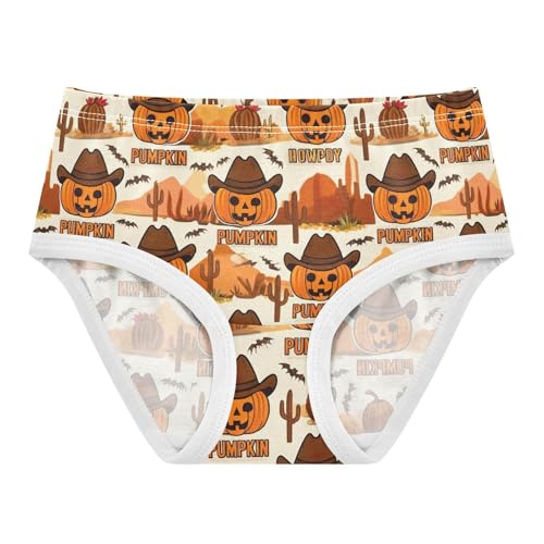 Joisal Toddler Underwear Floral 2t Cotton Panties Little Girl Print Briefs Girls Undies Cute Pumpkins Cowboy
