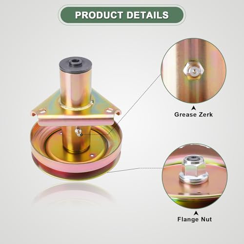 AM126112 AM128048 Replaces Spindle Assembly Compatible with Jo hn De ere LT180 LT166 LT160 LT133 LT155 LT150 Lawn Tractor (2 Pack) by AEFHKM - Used condition - Image 4