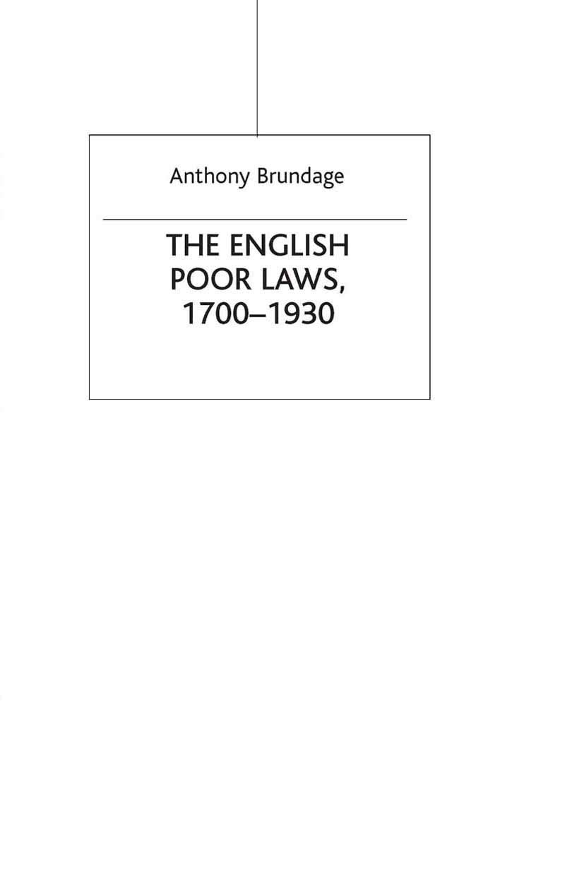 The English Poor Laws 1700-1930: 66 (Social History in Perspective)