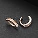 supsiah 14G Clicker Belly Button Ring close-match Surgical Steel Belly Button Rings Belly Barbell Piercing Navel Barbell Body Jewelry 2PCS (4pcs Rose gold)