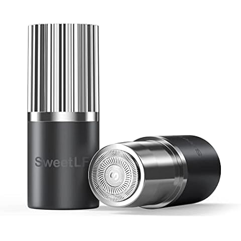 Portable Electric Shaver Mini Pocket Shaver, Sweetlf Electric Razors for Men Cordless Razor Wet and Dry Hair Shaving Rotary Trimmer IPX7 Waterproof Type-C Rechargeable Face Beard Shaver for Travel Cover