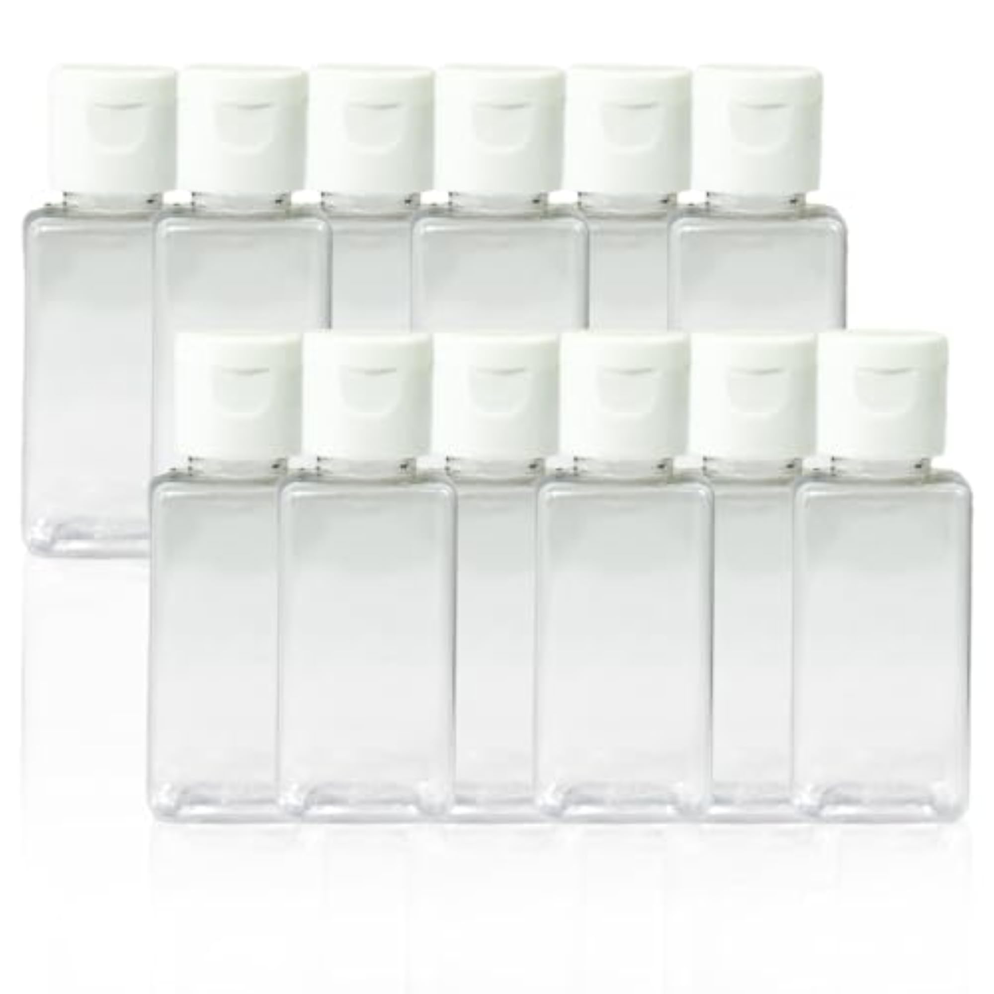 50ml Empty Clear Plastic Bottles, Refillable Containers