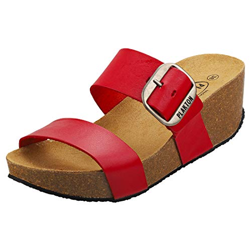 Plakton Alicante Hi Vintage Mujeres Sandalias Plataforma - 40 EU