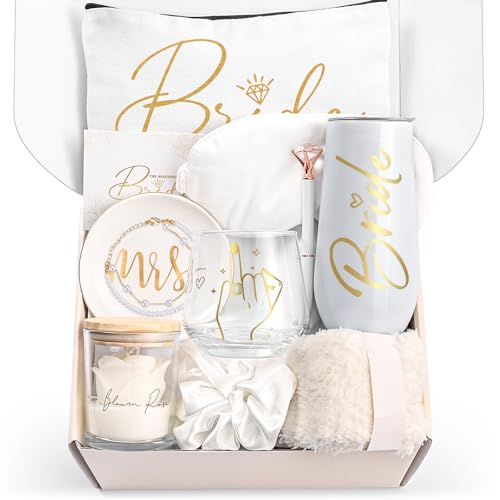 Futtumy Bridal Shower Gifts for Bride Bride To Be Gifts 11 Pcs Wedding Gift Box Set Brides Gift Bachelorette Engagement Wedding Gift Ideas for Brides To Be Her Wifey Future Mrs