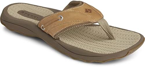 Sperry Mens Outer Banks Thong Sandals, Tan, 11 | Image 1