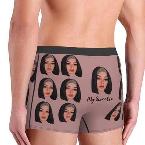 Custom Boxer Briefs for men with Face Photo, Customized Face Mens Boxer Briefs Personalized Underpants4