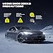 Suriwee Snow Socks for Tires – High-Traction Tire Socks for Snow, Cars, SUVs, Pickups, EU EN-16662-1 Certified, 2-Pack Black L