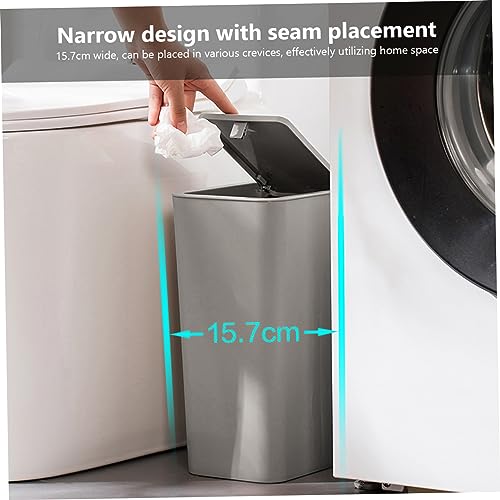 Cesto de basura rectangular para espacios pequeños y huecos del baño 6