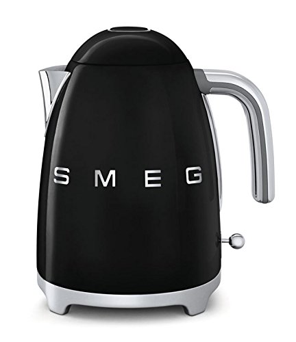 Smeg KLF01BLUS 50's Retro Style Aesthetic Electric Kettle, Black