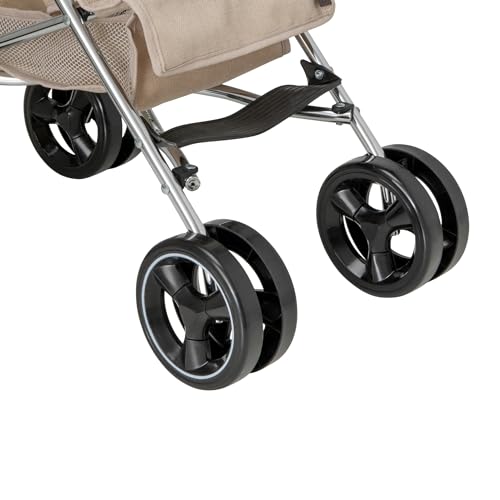 Celuna Premium Junior Stroller | Children's Pram in Grey & Black | Baby Doll Toy Umbrella Fold | Role Play Dolls Buggy Pushchair | 3+ - Image 6