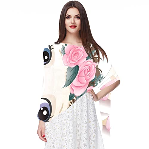Foulard vert pour femme mousseline soie écharpe longue fine été multicolore