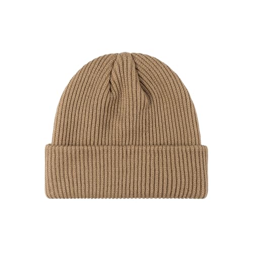 Image of Beanie for Men Women Warm Winter Hat Windproof Thick Knitted Cuffed Unisex Skull Cap