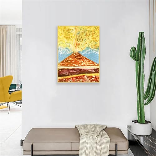 Reproduction tableau célèbre Max Ernst Microbes 65x50cm haut de gamme