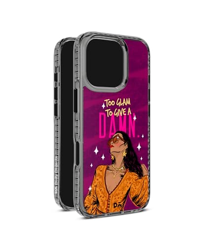 Image of DailyObjects Glam No Damn Stride 2.0 Magnetic Case Cover Compatible with iPhone 16 Pro Max | Wireless Charging Slim Back Cover | 2 Layer Edge Protection & Shockproof