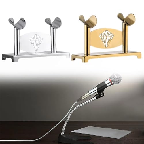 Support de rangement utilitaire multifonctionnel pratique pour micro karaoké en acier