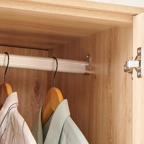 Image of Home Centre | Lexus | Engineered Wood | 4 Door Swing Wardrobes | Brown | 1 Year Warranty