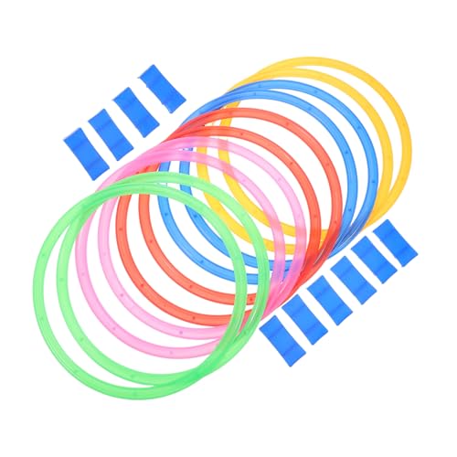 VICASKY Hopscotch Mat Set for Boys and Girls Sensory Training Outdoor Play Giant Hopscotch Game Connectors Boys and Girls Agility Training Equipment