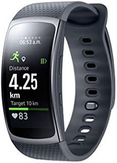 Samsung Gear Fit 2 Smartwatch mit Pulssensor und Benachrichtigungen - Schwarz(L)