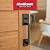 Kwikset San Clemente Front Door Handle No Lock, Entry Handleset Exterior with Interior Reversible Handed Lever, Non-Locking, Matte Black, Deadbolt Not Included, with Microban Protection